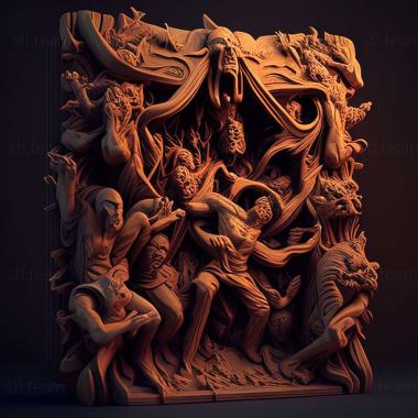 3D model Gates of Hell game (STL)